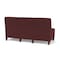 Lesro Siena Lounge Reception Armless 3 Seat Tandem Seating No Center Arms, Walnut, RF Nebbiolo Upholstery SN3102 - alternate 3